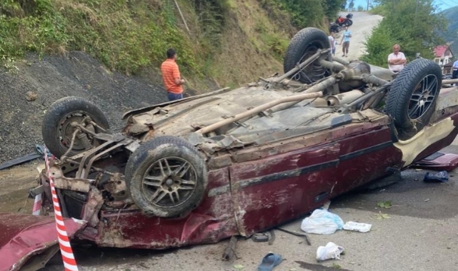 Trabzon’da trafik kazası: 2 yaralı