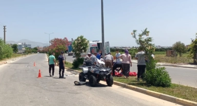 Turistleri taşıyan ATV kontrolden çıktı!