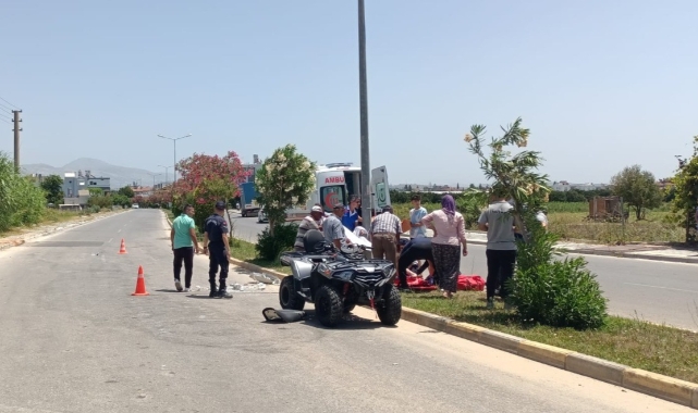 Turistleri taşıyan ATV kontrolden çıktı!