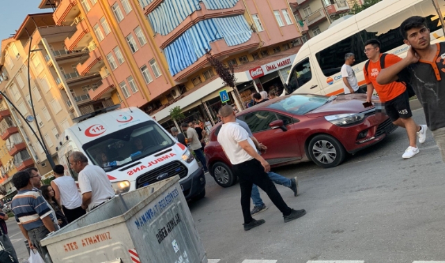 'U' dönüşü yaparken bisikletliye çarptı