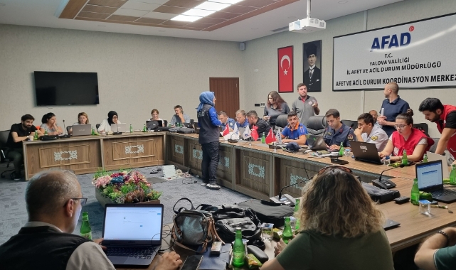 Yalova AFAD’dan masa başı orman yangını tatbikatı