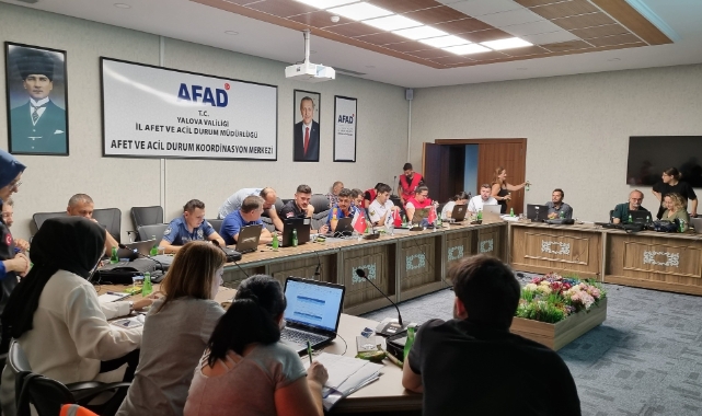 Yalova'da orman yangını tatbikatı