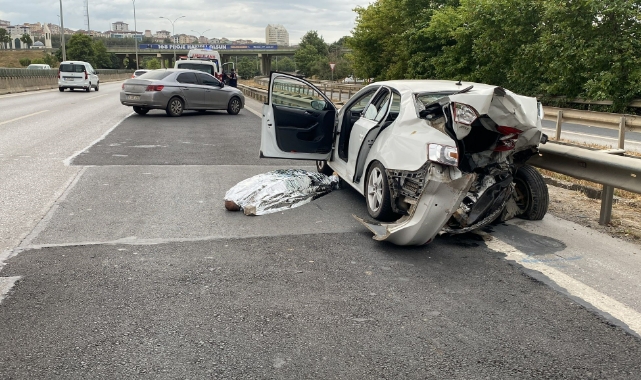 Yarışan otomobilin çarptığı sürücüden acı haber