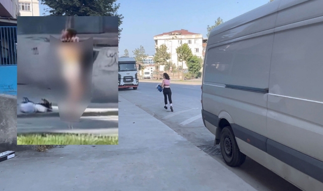 Yol kenarında soyunan kadın kazaya neden oldu