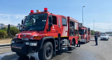 15 Temmuz Köprü yolunda korkutan yangın