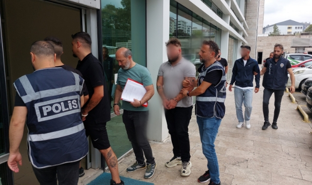 5 gaspçı adliyeye sevk edildi
