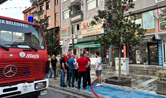 6 katlı binada yangın paniği: 1 yaralı