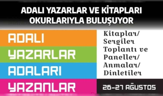 Adalı yazarlar okurlarıyla buluşuyor