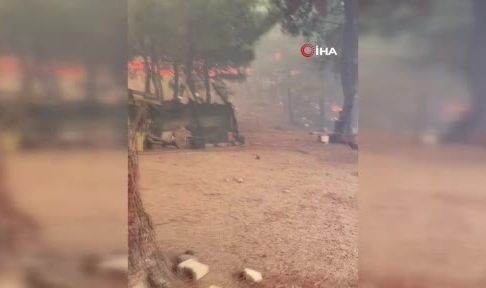 Alevlerin ortasında can pazarı