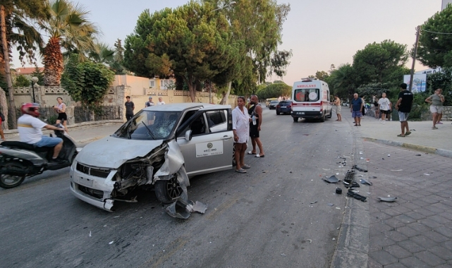 Alkollü sürücü motosikletliye çarptı