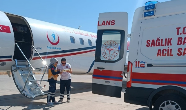 Ambulans uçak 3 günlük Gülistan bebek için havalandı