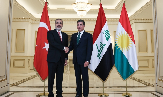 Bakan Fidan, IKBY Başkanı Barzani ile görüştü