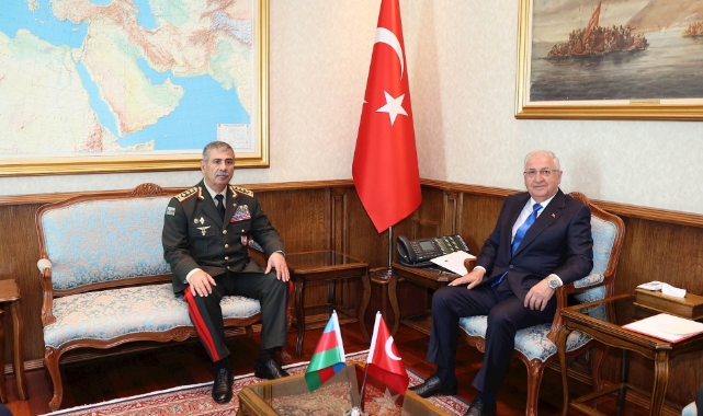 Bakan Güler, Azerbaycanlı mevkidaşı ile bir araya geldi