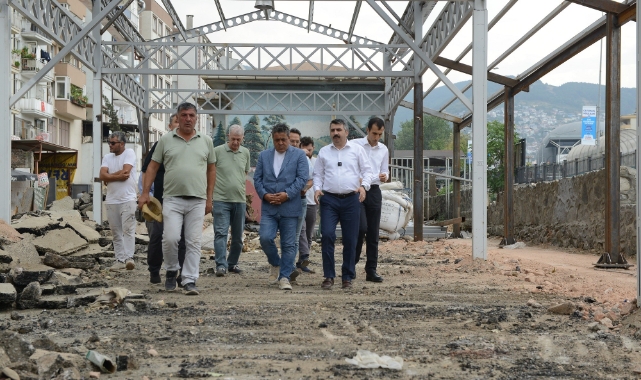Başkan Yılmaz, Gökdere'deki çalışmaları inceledi