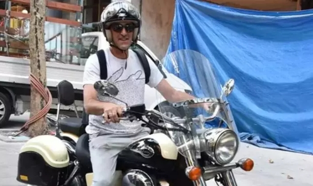 Bekir Aksoy motosikletiyle görüntülendi