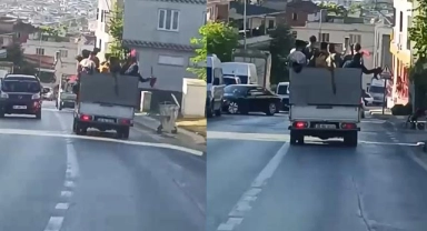 Bursa'da düğün konvoyu ölüme meydan okudu