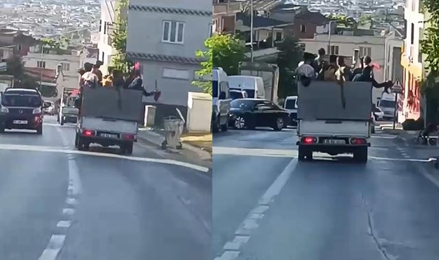 Bursa'da düğün konvoyu ölüme meydan okudu