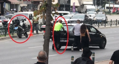 Bursa'da trafik polisi vatandaşların takdirini kazandı