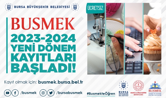 BUSMEK’te yeni dönem kayıtları başladı