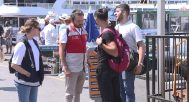 Büyükada'da kaçak göçmen denetimi