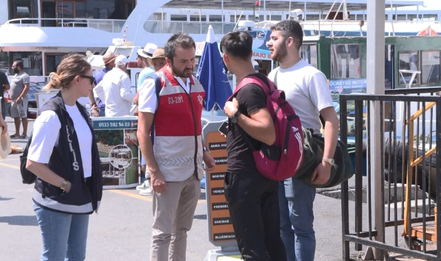 Büyükada'da kaçak göçmen denetimi
