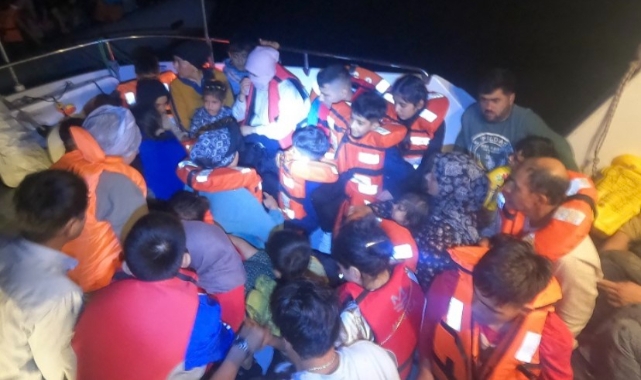 Çanakkale'de 57 kaçak göçmen yakalandı