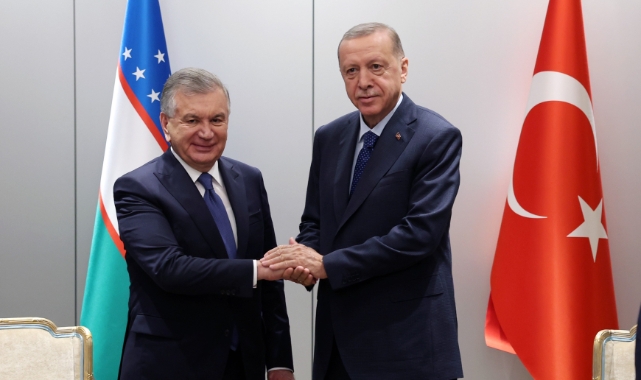 Cumhurbaşkanı Erdoğan, Özbek mevkidaşı ile görüştü