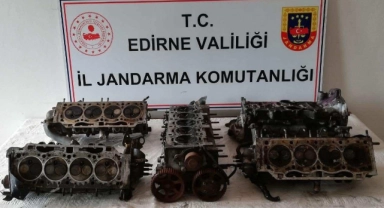 Edirne'de yedek parça operasyonu