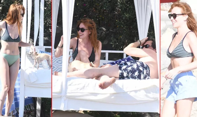 Elçin Sangu,Yunus Özdiken ile Marmaris'te kameralara yakalandı