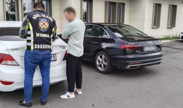 Emniyet şeridini işgal eden sürücüye ceza