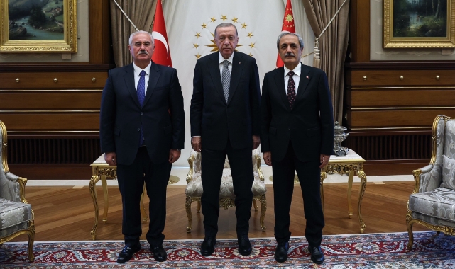 Erdoğan, Yargıtay Başkanı ile Başsavcısı'nı kabul etti