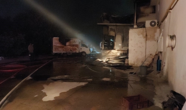 Gaziantep’te ekmek fabrikasında yangın