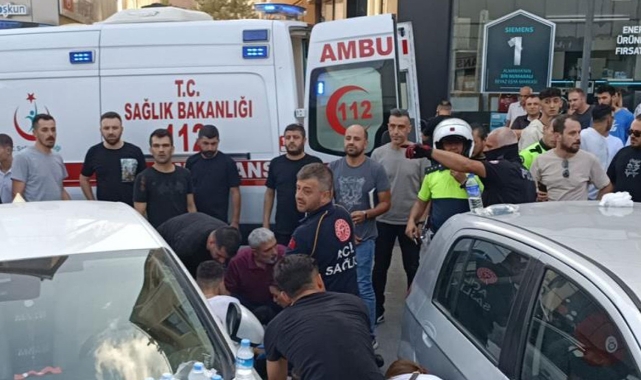 Husumetliler sokak ortasında silahla çatıştı