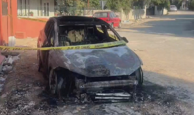İki aracı kundaklayan zanlıyı jandarma yakaladı