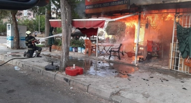 İş yeri alevlere teslim oldu