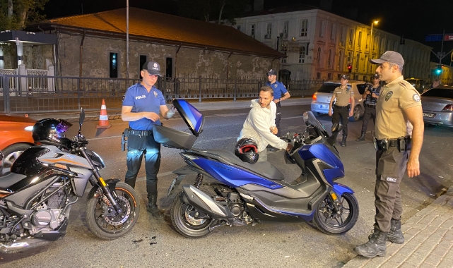 İstanbul'da motosiklet sürücülerine denetim
