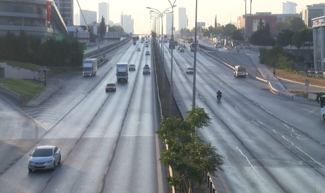 İstanbul'da yollar boş kaldı 