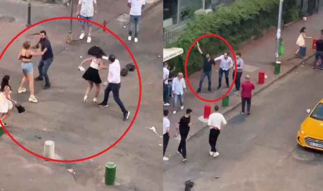 Kadınlara sözlü ve fiziki saldırıda bulunan 1'i bekçi 2 polise gözaltı