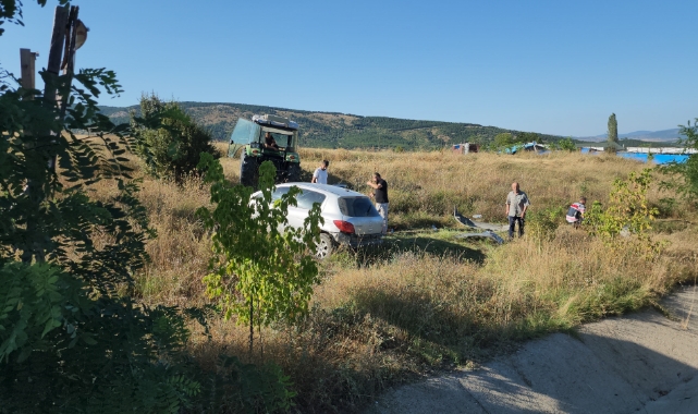Karabük'te otomobil tarlaya uçtu: 6 yaralı