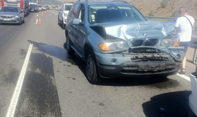 Karabük'te zincirleme trafik kazası! 2 yaralı