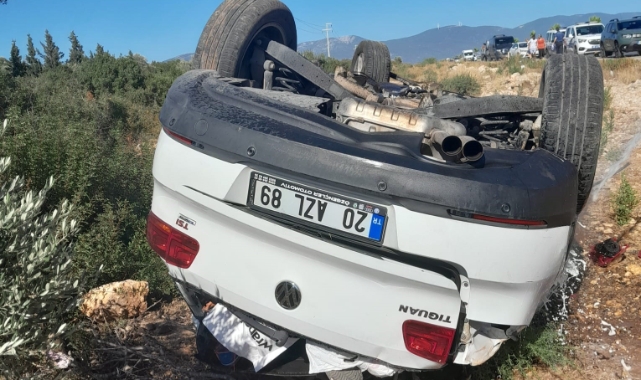 Kontrolden çıkan otomobil takla attı: 4 yaralı