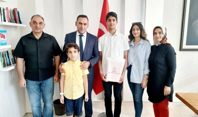 LGS'de dereceye giren Eren unutulmadı