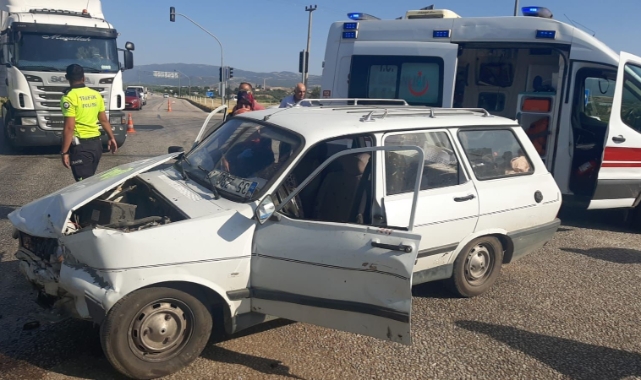 Manisa’da trafik kazası: 2 yaralı