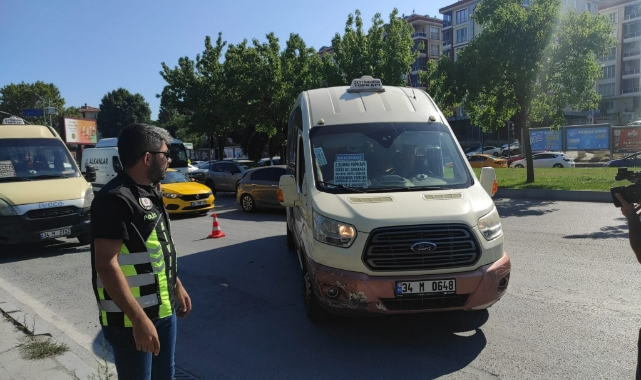 Minibüslere polis denetimi