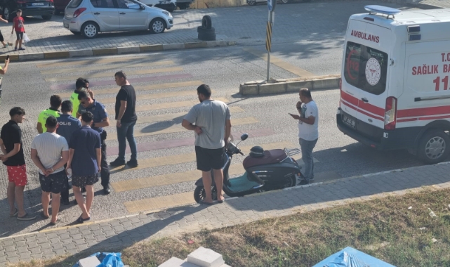 Motosiklet sürücüsü kazadan kaçamadı