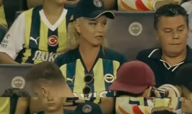 Müge Anlı eşiyle Fenerbahçe maçına gitti