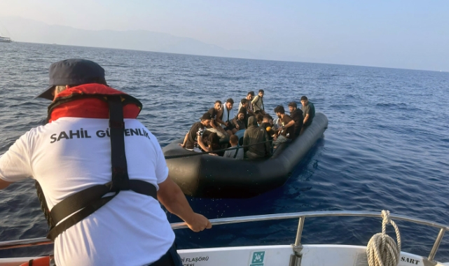 Muğla’da 23 düzensiz göçmen kurtarıldı