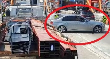 Bursa'da otoyol gişelerinde trafiği tehlikeye soktu