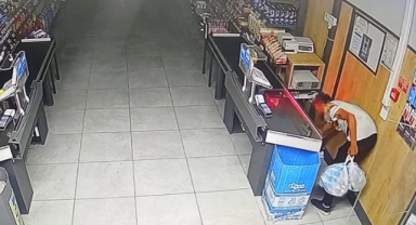 Profesyonel hırsız anbean kameraya yakalandı