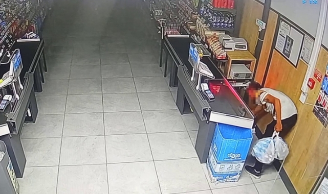 Profesyonel hırsız anbean kameraya yakalandı
